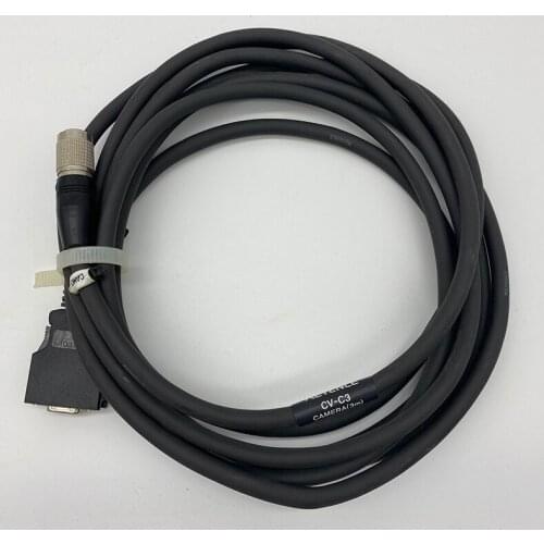 Used original KEYENCE CV-C3 machine vision camera cable 3 meters long