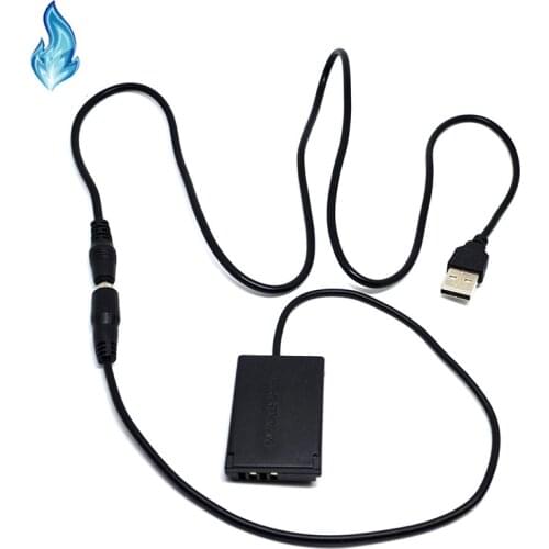 USB Power Cable + DR110 DR-110 NB13L NB-13L Battery DC Coupler for Canon PowerShot G5X G7X Mark II 2 G9X Digital Camera