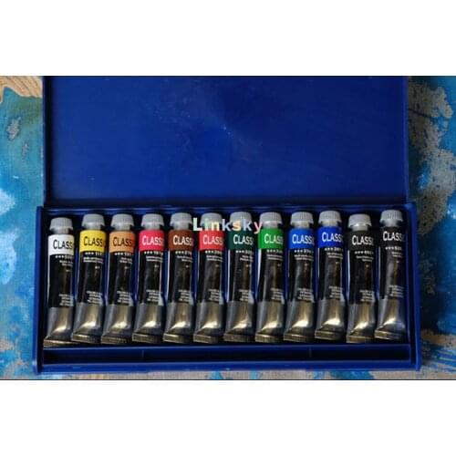 Maimeri Classico Oil Colors, Colori Ad Olio Classico Confezione In Plastica Box Gifted Set, 12 Color 20ml tubes