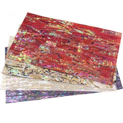 1pc 24X14cm Natural Shell Laminate Sheet Paua Coated Adhesive Veneer Film Sticker For Fishing Lure Building Decorating Material