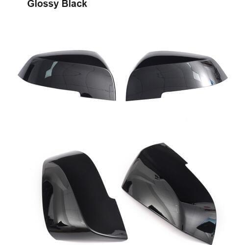 Side Mirror Cover For BMW 1 2 3 4 X GT Series F20 F30 220i 228i 320i 328i F36 E84 X1 Carbon Look & Black Mirror Cover Caps