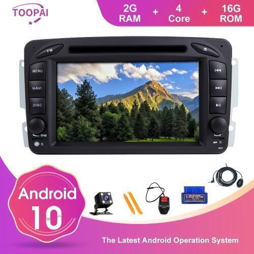 TOOPAI Android 10 For Mercedes Benz CLK W209 Vito W639 Viano A-W168 C-Class W203 W209 C209 G-Class W463 Multimedia Player GPS