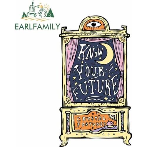 EARLFAMILY 13cm x 7.4cm for Know Your Fortune Car Stickers Personality Laotop Car Styling Cartoon Windshield Motorcycle Decal