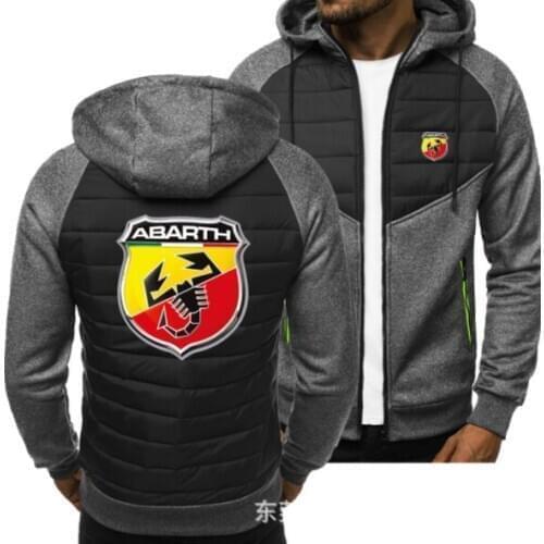 2021new Men for ABARTH Car Logo Print Spring Autumn Mens Jacket Casual Sweatshirt Long Sleeve Mens zipper Jacket Man Hoody
