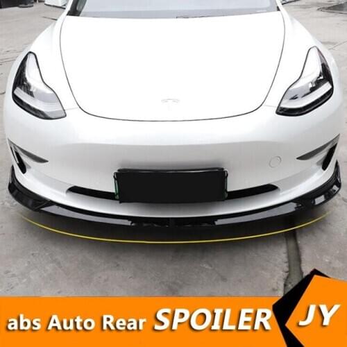 For Tesla Model 3 Body kit spoiler 2018-2019 Tesla Model 3 ABS Rear lip rear spoiler front Bumper Diffuser Bumpers Protector