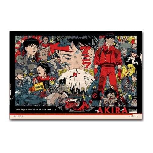 Lot style Choose AKIRA Movie Art print Silk poster Home Wall Decor