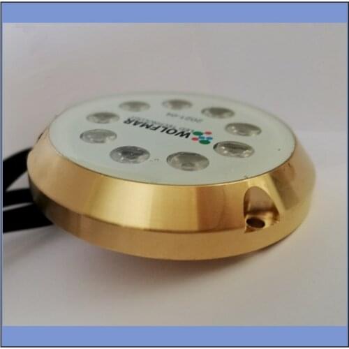For Boat and Yacht Underwater Led Lighting 40W 9-30V Supply CREE LED Boat Lamp RGB Color Light Bronze Case 2PCS and RGB controll
