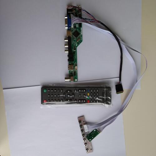 TV HDMI VGA AV USB AUDIO LCD LED card Controller Board kit DIY For M101NWT2 R21 1024X600 Panel Screen display