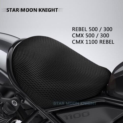 Motorcycle Protecting Cushion Seat Cover For Honda Rebel CMX 500 300 2017-2020 CMX 1100 Rebel ​2021 Fabric Saddle Seat Cover