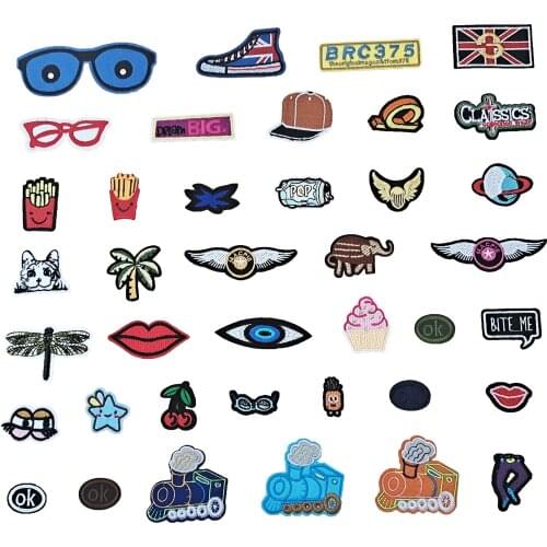 Train patch can be sewn and hot jeans badge sequin embroidery DIY clothing craft supplies material accessories 1PCS for sale