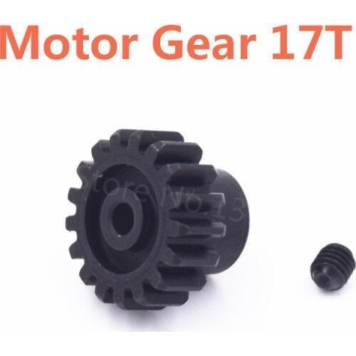 1Piece RC Car Wltoys Metal Motor Gear 17T Spare Parts For 1/18 Scale Models RC A949 A959 A969 A979 k929 Remote Control Car