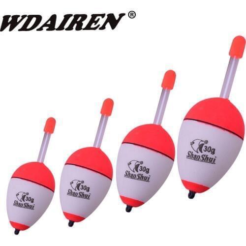 1Pcs EVA Fishing Float 10g/20g/30g/40g/50g/60g Bobber night luminous Sticks Pot-bellied belly Fishing Tackle Tool WD-083