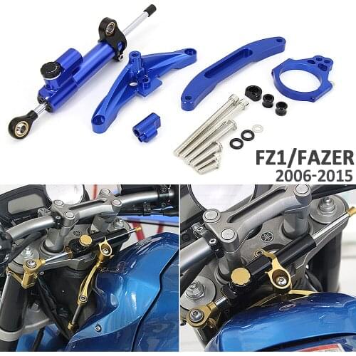 2006-2015 For Yamaha FZ1 FAZER Steering Damper Motorcycle Accessories Bracket Set Stabilizer Linear Dampers Mounting Support