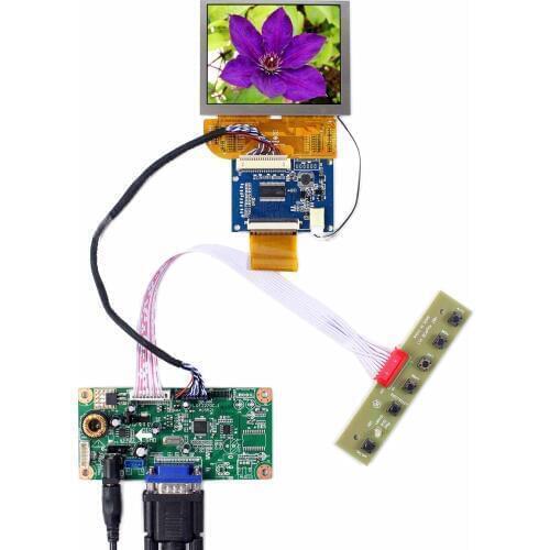 3.5" 800X600 LCD Screen VS035SD1 VGA LCD Controller Board Converter Board Replace PD035VX2