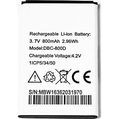 3.7V 800mAh DBC-800D For Doro 6021 6030 6050 6120 6121 6171 PhoneEasy 500 DBC-800A DBC-800B XYP1110007 Battery