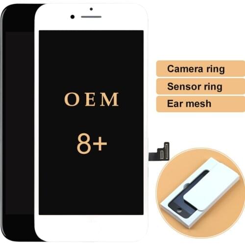 3pcs For iphone 8 Plus LCD OEM Quality Display 100% NO Dead Pixel with 3D Touch Screen Assembly Replacement with free DHL&Gifts