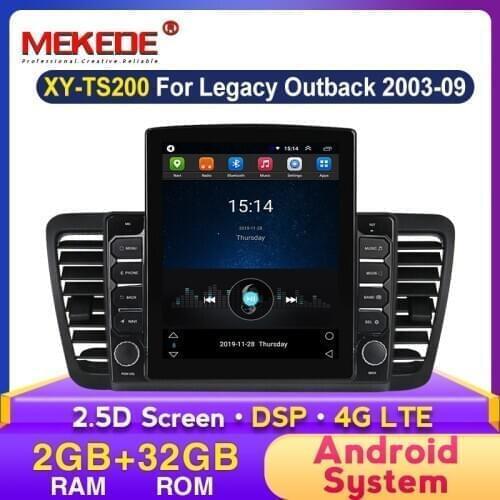 2din Car Radio Multimedia Video Player DSP Navigation GPS Android For Subaru Legacy Outback 2003 2004 2005 2006 2007 2008 2009