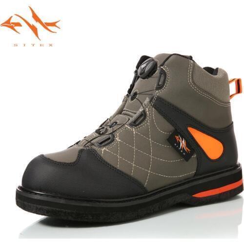 2018 sitex Mens Fishing Hunting Wading Shoes Breathable Waterproof Boot Outdoor Anti-slip Wading Waders Boots