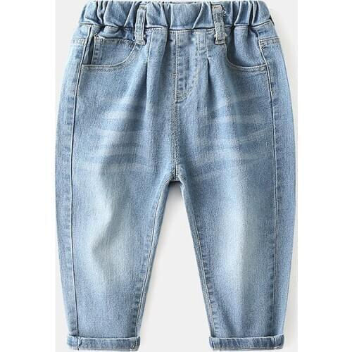 2020 Boys girl hole Jeans pants Excellent quality cotton casual children clothing Trousers baby toddler Comfortable kids clothes