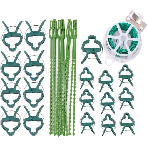 Plants Branches Climbing Vines Fixed Clip Self-Locking Cable Tie Binding Wire Flower Vegetable Seedling Stem Support Fastener