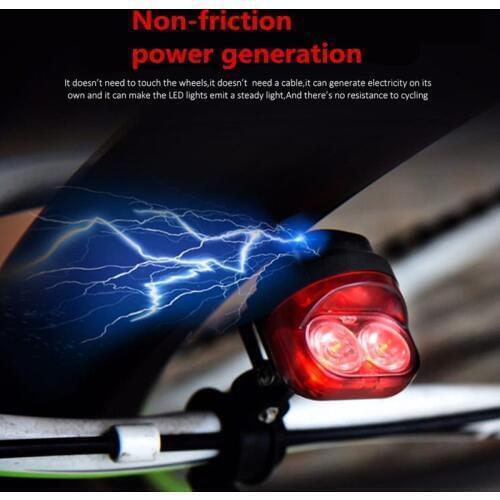 FTW bicycle light bike tail rear light non-friction Power generation mtb road cycling back lights lamp flashlight led safe F2071