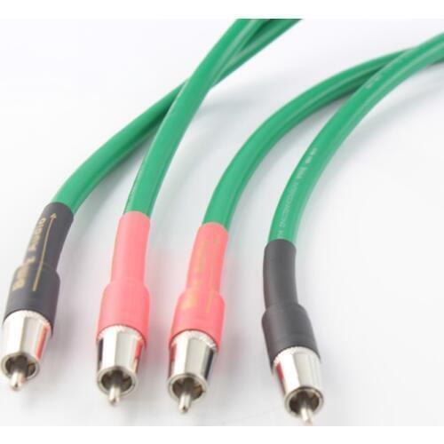 HI-End 2328 Silver Copper Mixed RCA Interconnect Cable Stereo Hi-Fi Audio Analogue Lead Phono Interconnect Cables