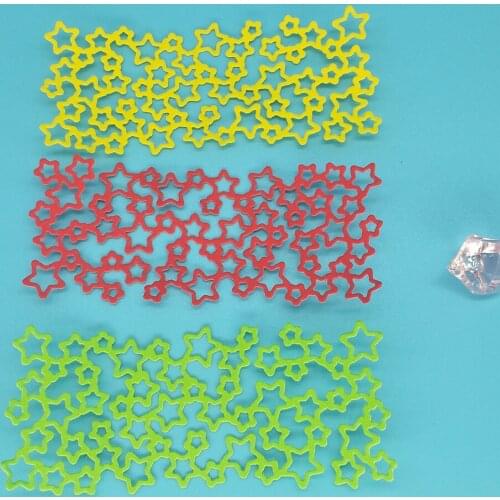 Mini five-pointed star combination metal cutting die for DIY scrapbooking, card making, photo album decoration, embossing crafts