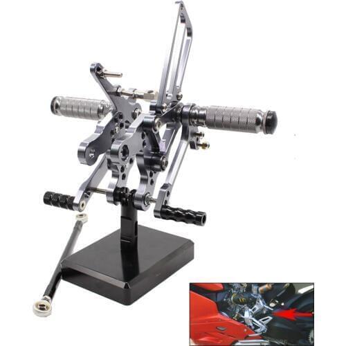 CNC Aluminum Motorcycle Rear Adjustable Rear Sets Set Footrests For Honda CBR919RR CBR400RR 1996 1997 1998 1999 CBR 919RR 400R