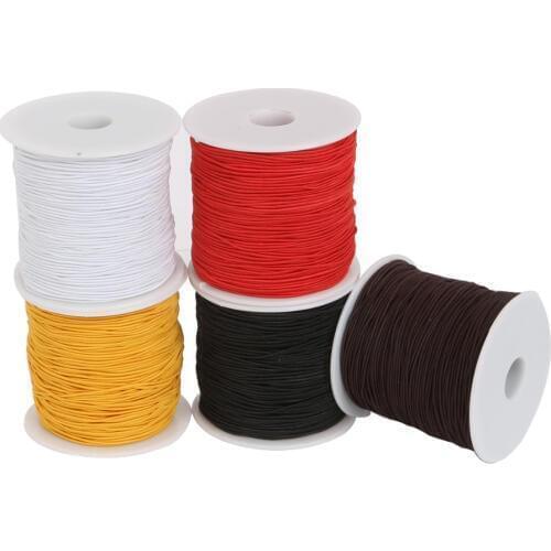 Dia 0.8/1.2/1.5mm Round Elastic Cord Beading Stretch Thread/String/Rope for DIY Jewelry Making Necklace Bracelet Material Supply