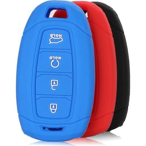 Kutery 4BTN Remote Coloful Silicone Key Cover Case For Hyundai i30 i35 i40 Kona Azera Elantra Solaris grandeur Ig Accent Santa F