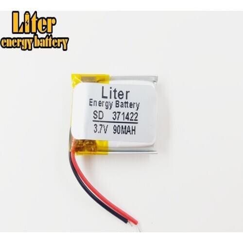 Best battery brand MP3 MP4 371422 3.7V 90MAH lithium 351420 351422 Bluetooth Battery Clips
