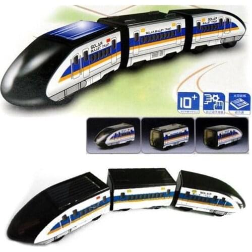 2019 Hot Sale Solar Powered Train Kits Children DIY Toys 1:100 Educational Solar Power Kits Novelty Toy for Child Birthday Gift