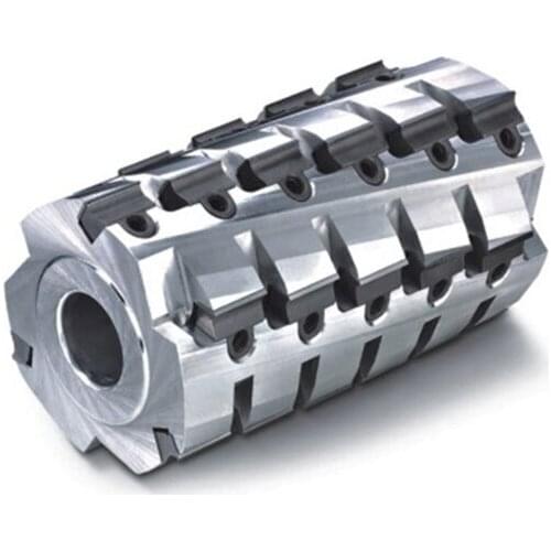 LIVTER Screw cutter head Sprial Planing Cutter Head Helical Cutter for Spindle Machine 4-side Moulder 6T heavy gouging