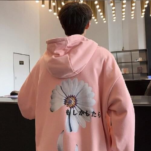 Super fire autumn couple dirty sweater men and women Korean version Japanese tide brand large size net red hooded jacket