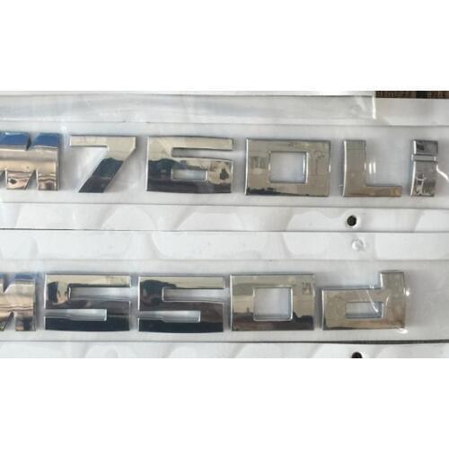 Car rear emblem M760i M750i M740i M730i M640i M650i M650d M640d M730d M740d M750d M760d Silver/Black for Germany car B* series