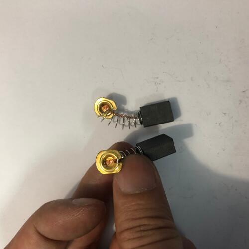 2 pcs 13x9x6mm Power Tool Carbon Brushes for Electric Motor 19/32"x25/64"x15/64"