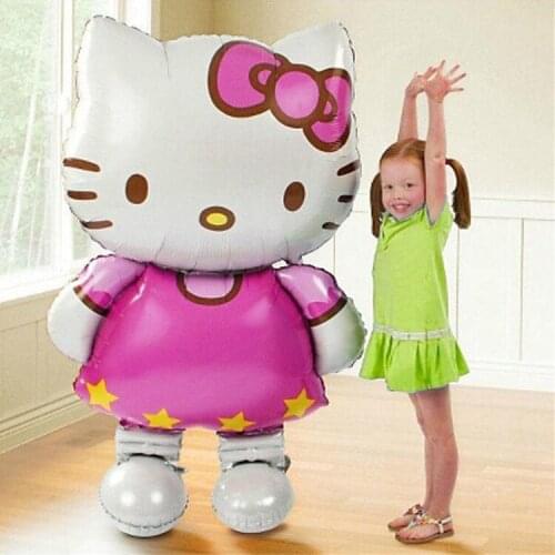 Cartoon Cat Foil Balloons Party Supplies Kid Gift Girl Faovr Large Medium Ball birthday Kidsroom Decoration Party Styling