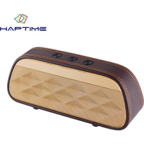 High quality leather wireless bluetooth speaker portable fabric art wireless speaker audio subwoofer high fidelity speaker