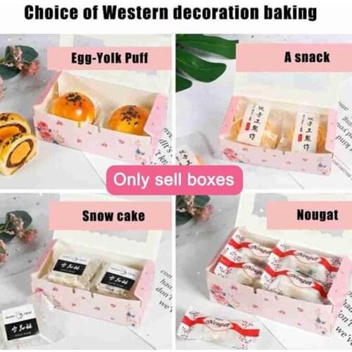 1 Box Of Brand New High Quality Xuemei Niang Moon Cake Tart Girl Heart Box Box Rose Decoration Box Packing Pink Gift Cake E Y8V3