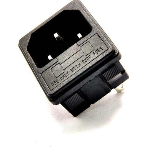 10 PCS AC Socket Adapter 10A/250V 3 PIN AC Power Socket Connector AC With Fuse Base 5*20MM SP-861
