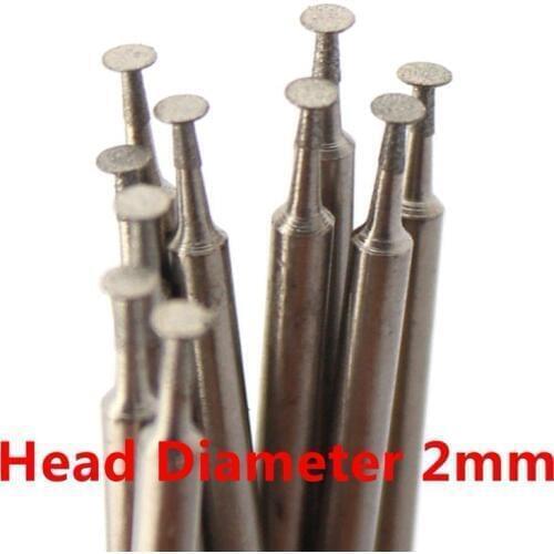 10Pcs 1-8mm Super-Thin T Diamond Grinding Head Rotary Bits Burrs Mounted Point ILOVETOOL