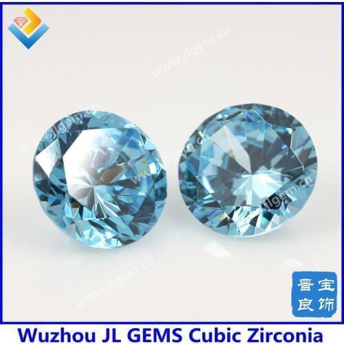 100pcs/lot) 2.6mm/2.75mm/3mm #21 Blue Cubic Zirconia Stone Baeds/ Round Shape AAAAA Grade CZ Stone Free Shipping