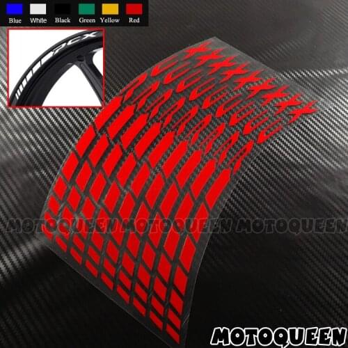 16X Motorcycle Front Rear Wheel Rims Tire Decorative Decals Reflective Stripe Stickers Waterproof For HODNA PCX 125 150