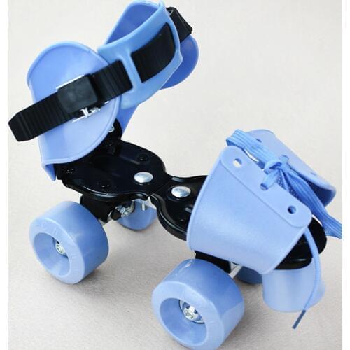 19-23.5cm Adjustable Child Double Roller Skates EUR Size 30-40 Two Line Patines For Kids 2019 High Quality Patins Skating Shoes