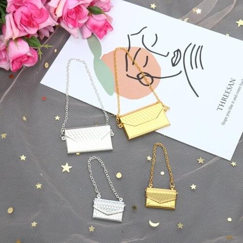 2 Size New 1/12 Doll Handbag Lady metal Bag Purse Accessories Dollhouse Kids Toy