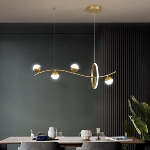 2020 Nordic restaurant chandelier simple modern dining table lamp creative personality tea room bar table lamp light luxury mini