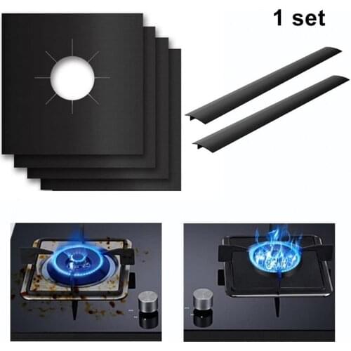 4pc Stove Gap Cover Sealing Strip Tape Oilproof Non-stick High Temperature Resistant Counter Cover Sealing Strip for Kitchen