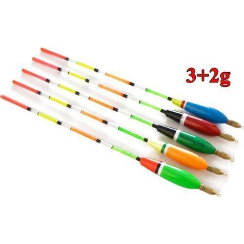 5 Pcs/Set Fishing Float High Intensity Durable Balsa Wooden Fishing Floating Drift Vertical Buoy Fishing Accessory