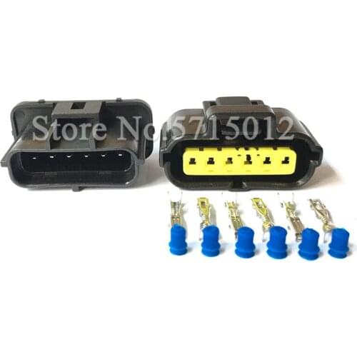 6 Hole 184060-1 Automotive Accelerator Pedal Connector Car Gasoline Pump Plug For Ford KIA Hyundai Mitsubishi