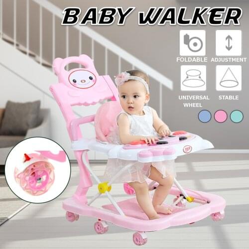 AU Fast-shipping 4 in 1 Baby Walker 6-18 Months Anti-rollover Multifunctional Scooter Child Walk Toy Car